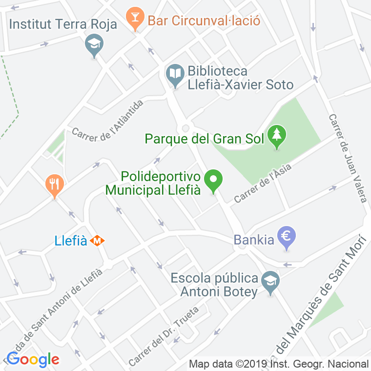 Código Postal calle Bolivia en Badalona