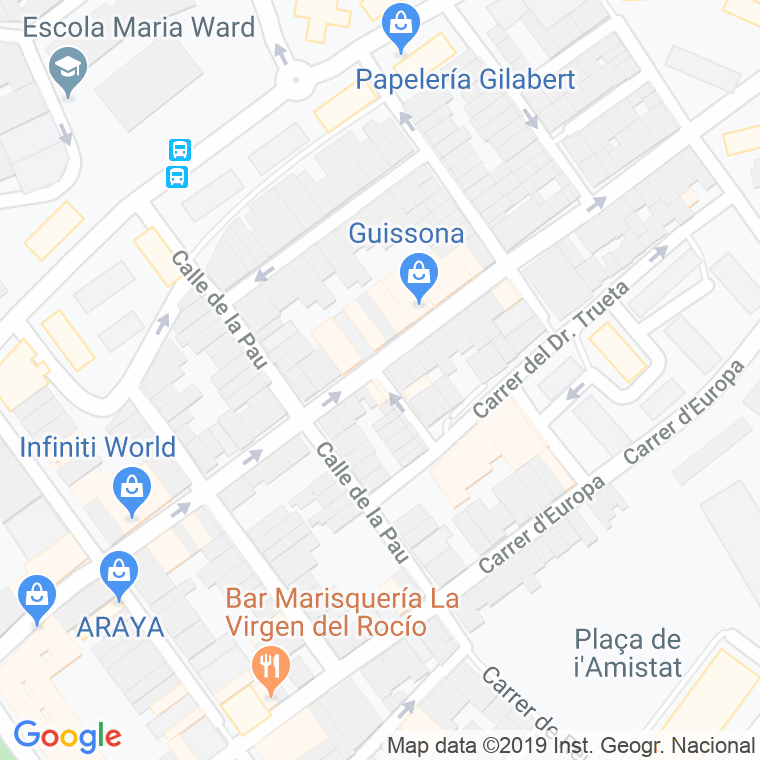 Código Postal calle Mare De Deu De Lorda, passatge en Badalona
