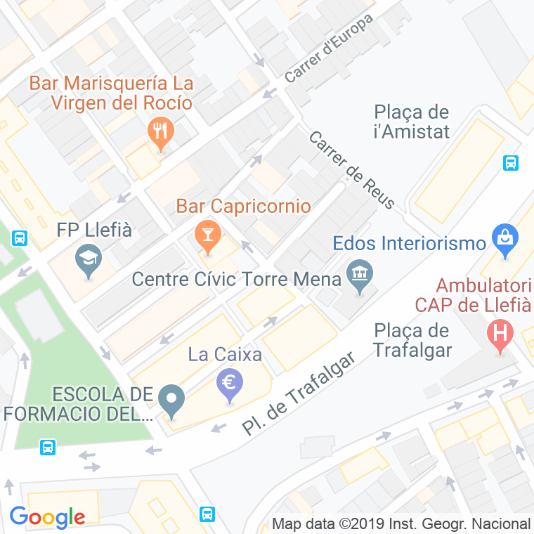 Código Postal calle Tarragona en Badalona