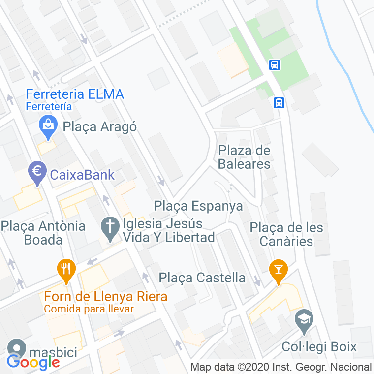 Código Postal calle Espanya, plaça en Badalona