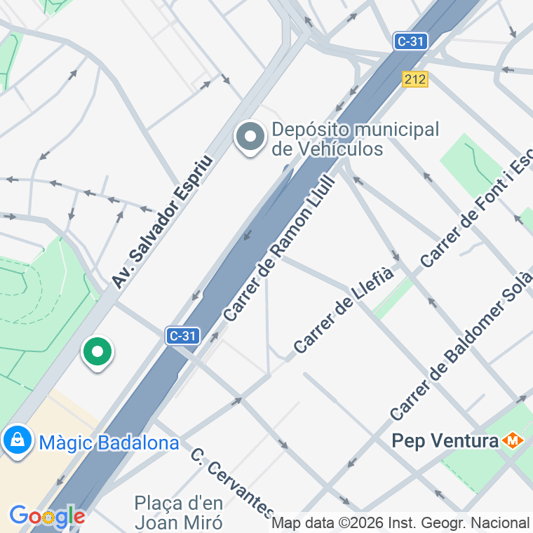 Código postal de Espanya, Plaça en Badalona