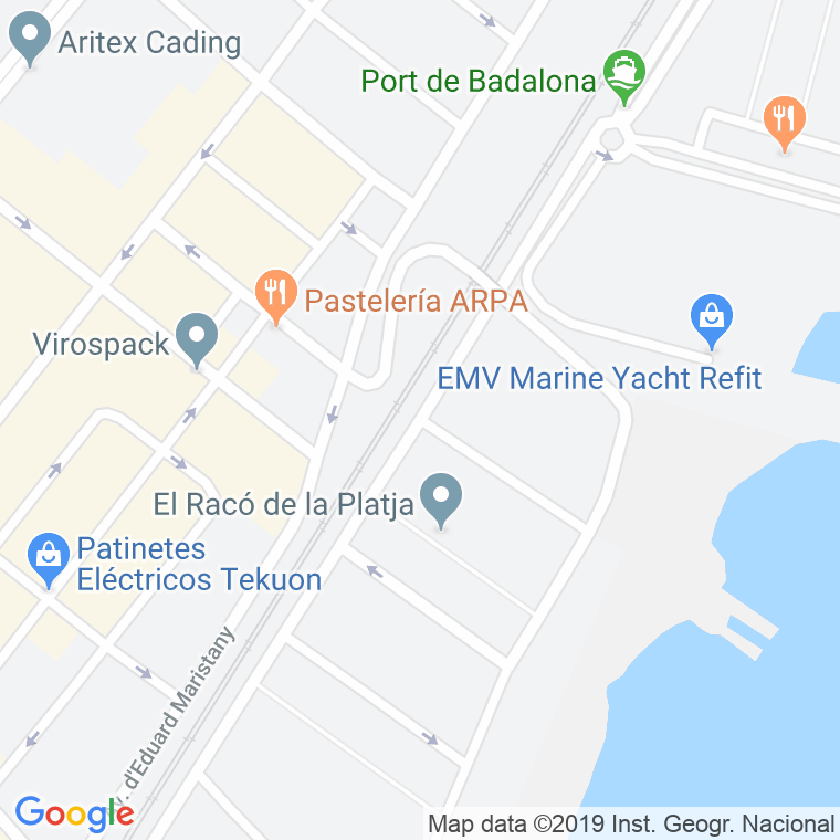 Código Postal calle Mar Jonica en Badalona
