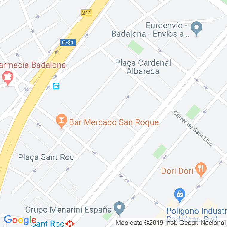 Código Postal calle Sant Mateu en Badalona