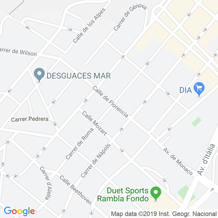 Código Postal calle Roma en Santa Coloma de Gramanet