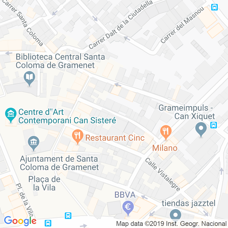 Código Postal calle Sant Pere en Santa Coloma de Gramanet