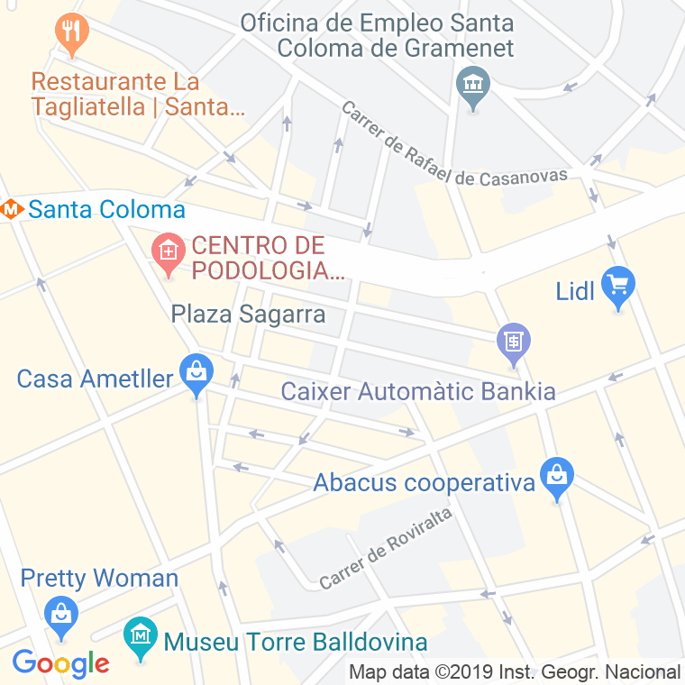 Código Postal calle Sant Silvestre   (Impares Del 1 Al 17)  (Pares Del 2 Al 18) en Santa Coloma de Gramanet
