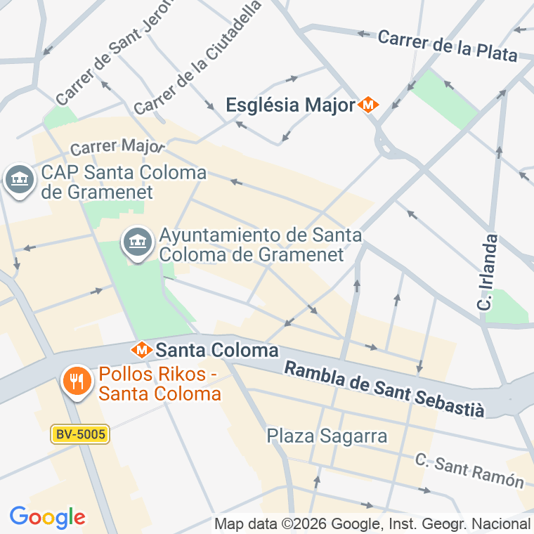Código postal de Vistalegre en Santa Coloma de Gramanet