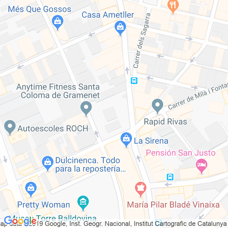Código Postal calle Catalunya, plaça en Santa Coloma de Gramanet