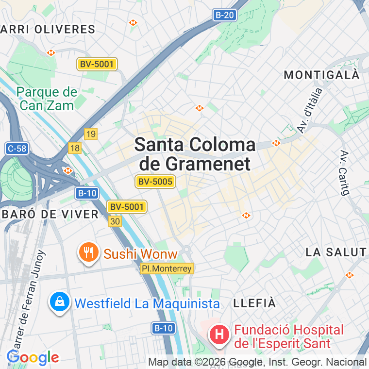Código postal de Cultura en Santa Coloma de Gramanet