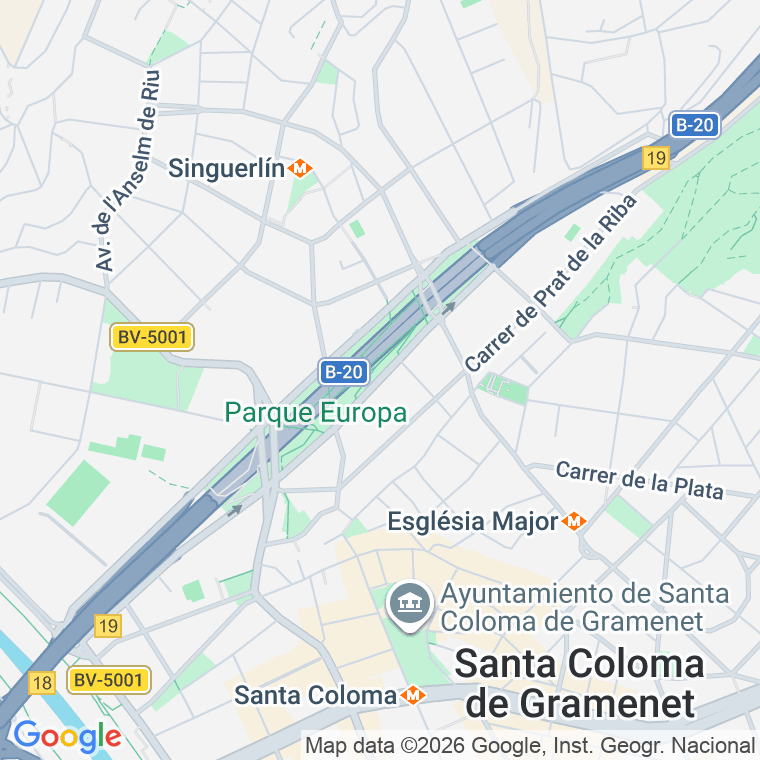 Código postal de Av Pallaresa en Santa Coloma de Gramenet