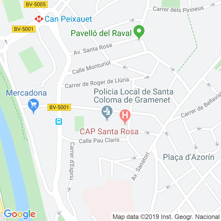 Código Postal calle Sant Jordi en Santa Coloma de Gramanet