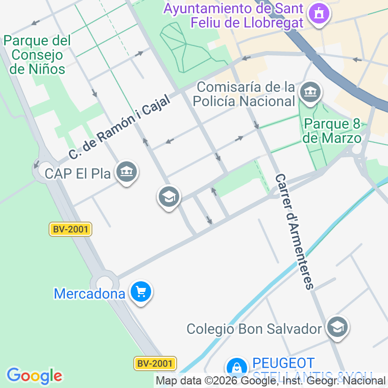 Código postal de C Doctor Barraquer en Sant Feliu de Llobregat