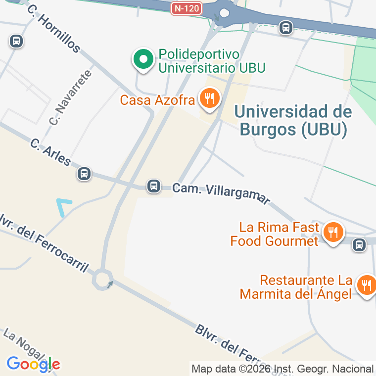 Código postal de Calle Camino de Villargamar en Burgos