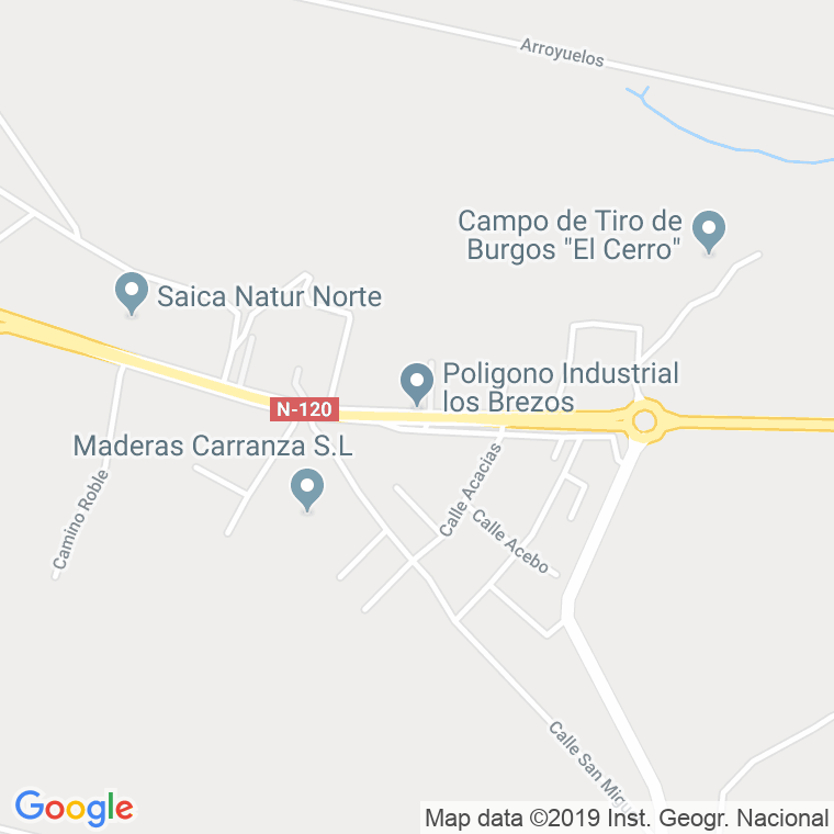 Código Postal calle Encina, La (Poligono Industrial Los Brezos) en Burgos