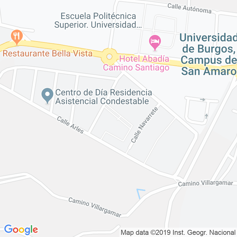 Código Postal calle Hospitales Del Camino, paseo en Burgos