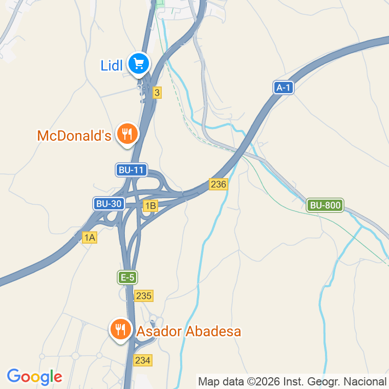 Código postal de Valladolid, Carretera (impares del 1 al Final)  (pares del 2 al Final) en Burgos