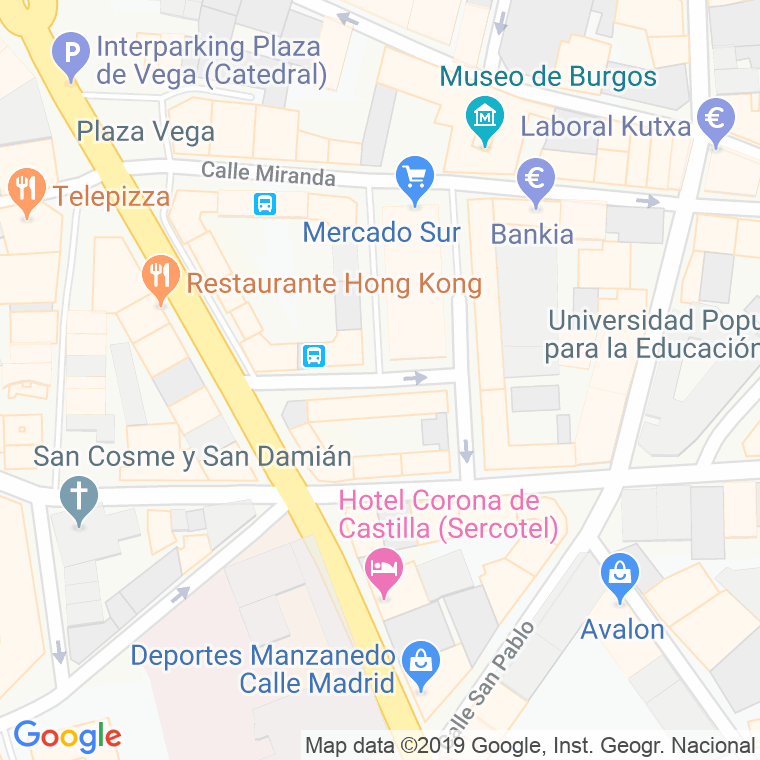 Código Postal calle Aranda De Duero en Burgos