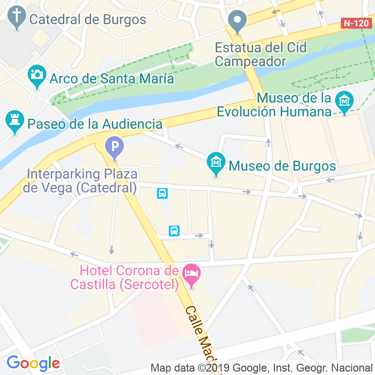 Código Postal calle Calatravas en Burgos