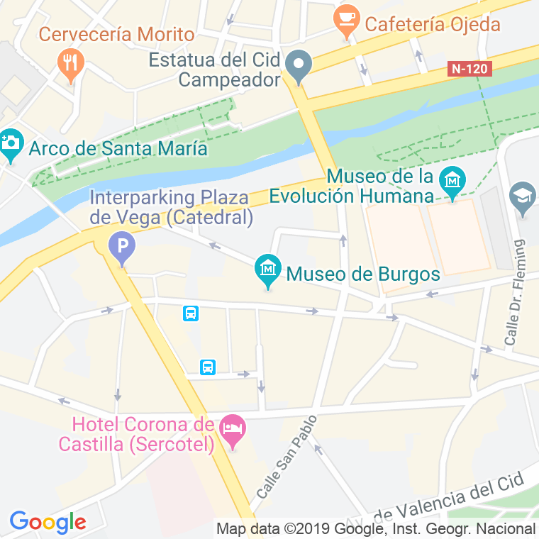 Código Postal calle Calera en Burgos