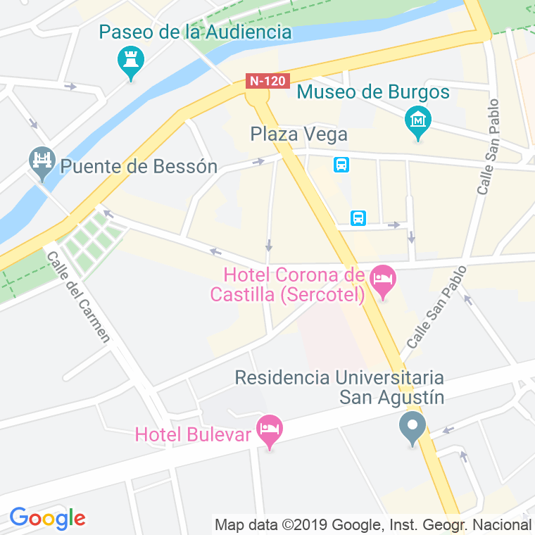 Código Postal calle Concepcion en Burgos