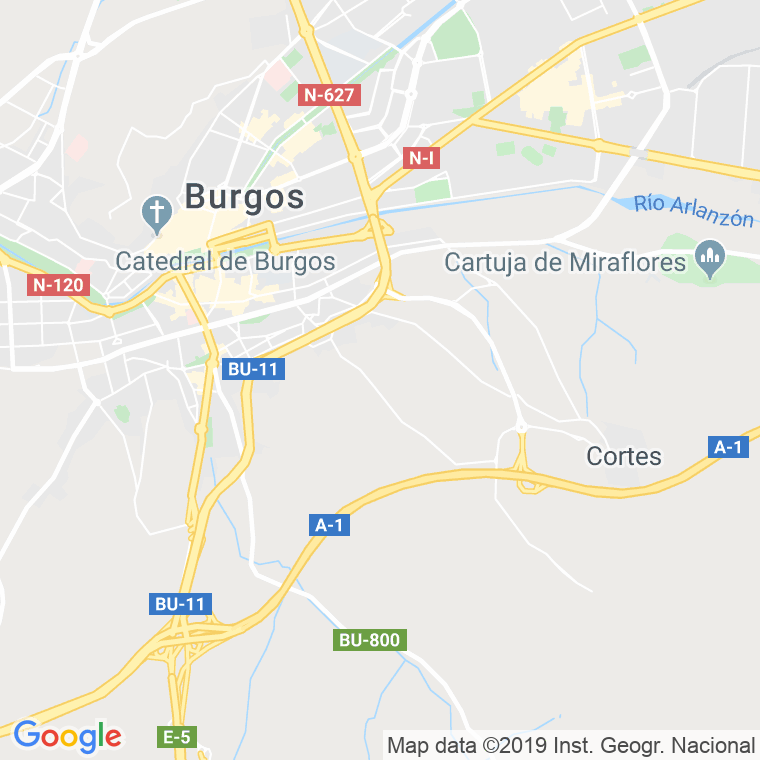 Código Postal calle Duero en Burgos