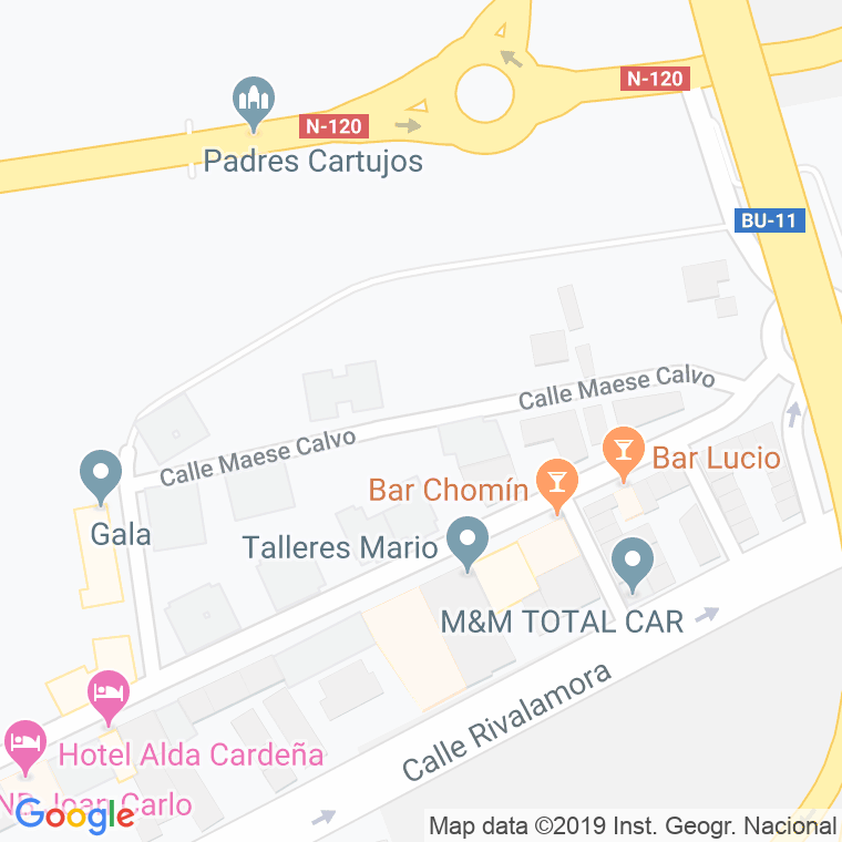 Código Postal calle Maese Calvo en Burgos