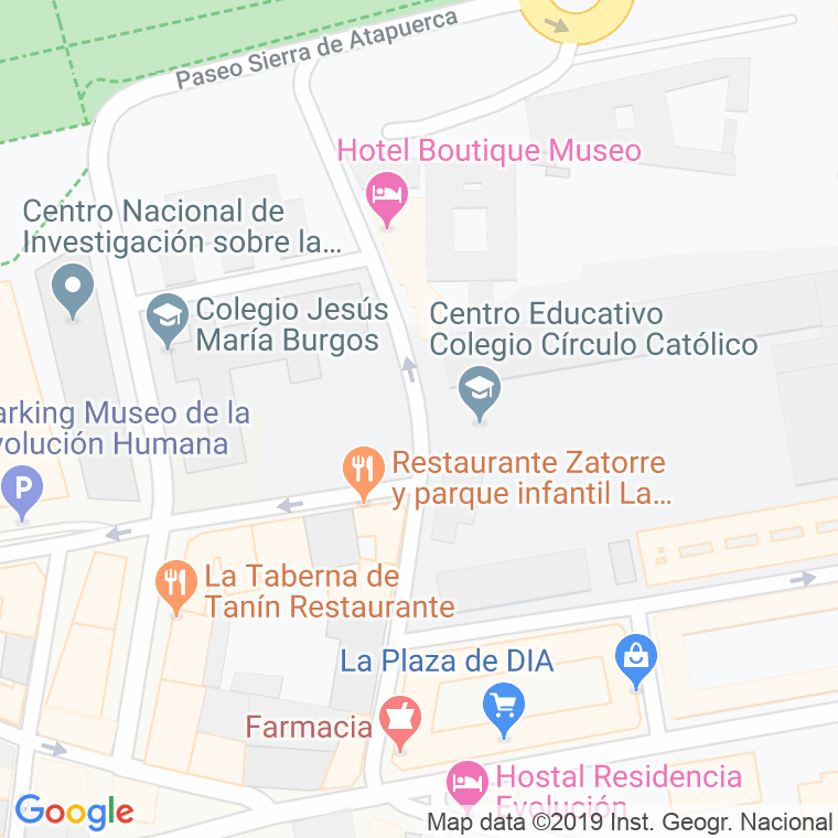 Código Postal calle Ramon Y Cajal en Burgos