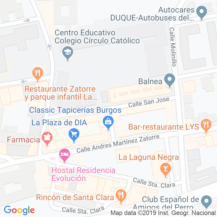 Código Postal calle San Jose en Burgos