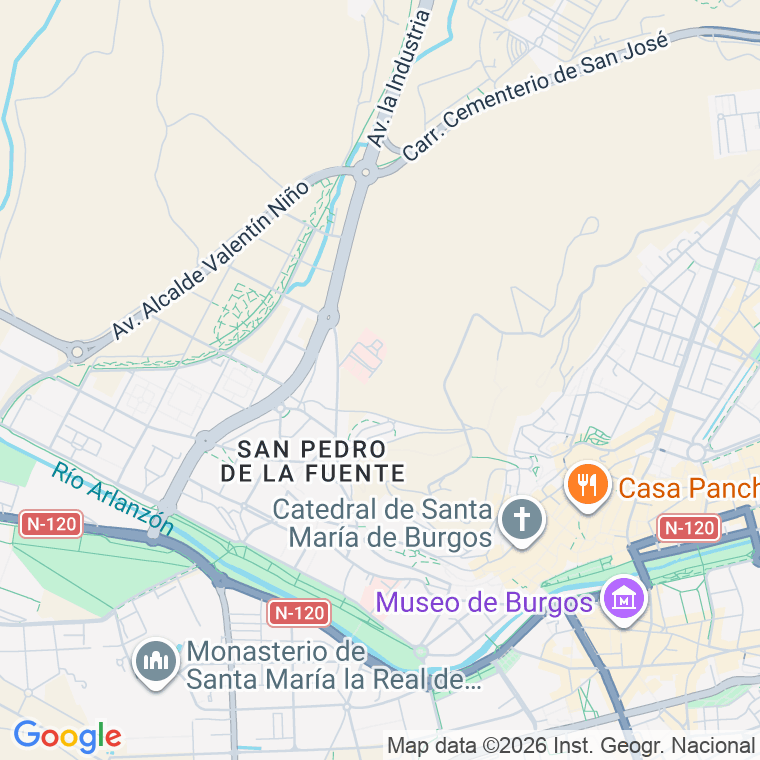 Código postal de Calle Polvorin de las Rebolleda en Burgos