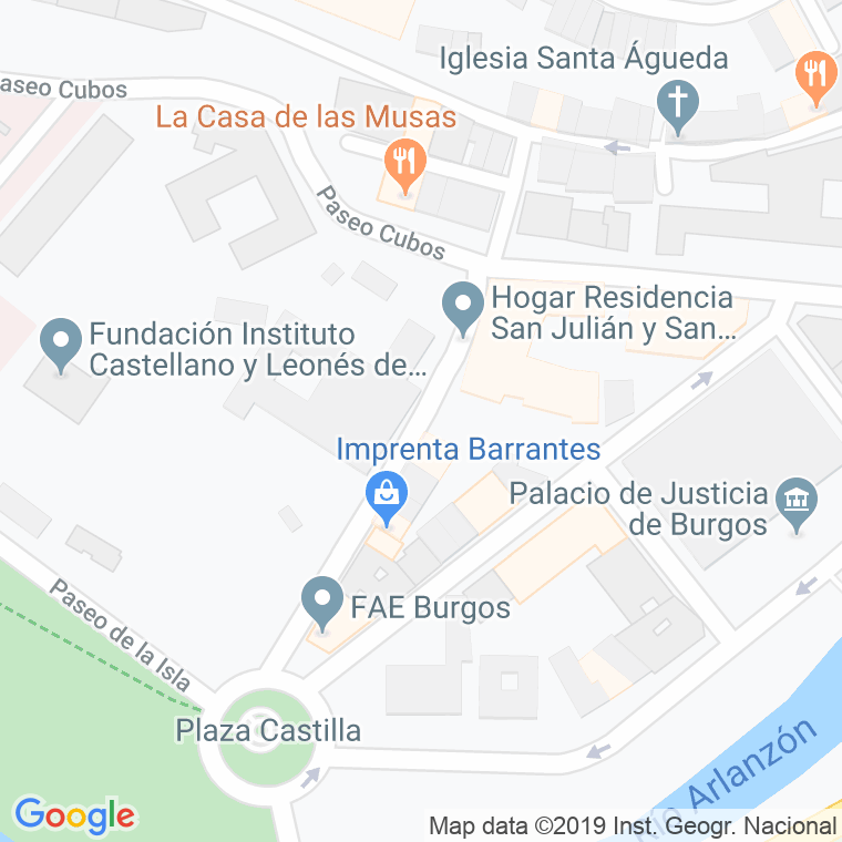 Código Postal calle Barrantes en Burgos
