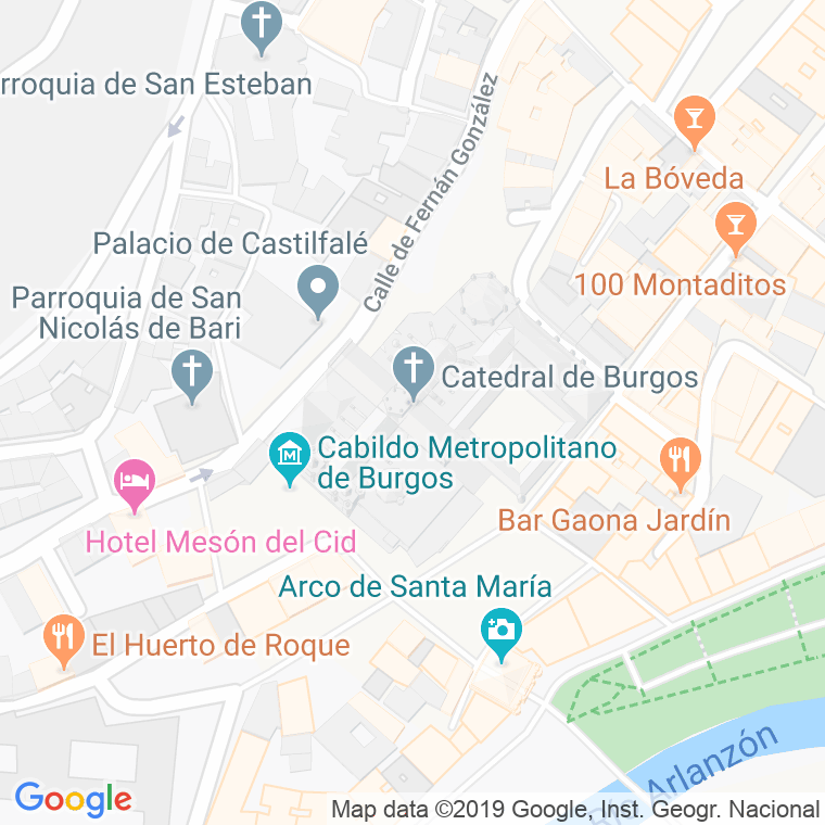 Código Postal calle Catedra, La en Burgos