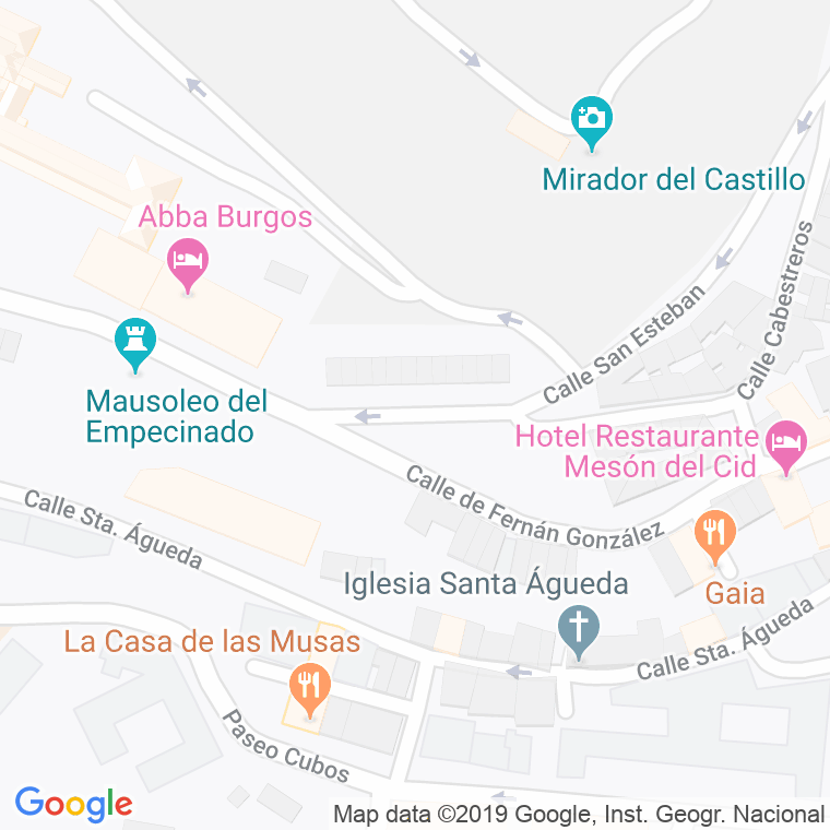 Código Postal calle Doña Gimena en Burgos