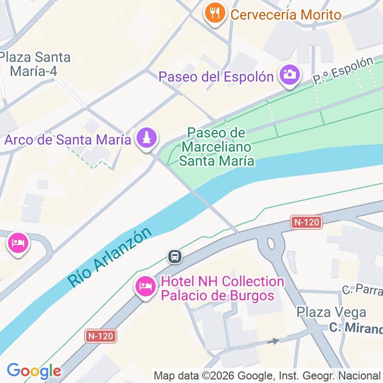 Código postal de Santa Maria, Plaza en Burgos