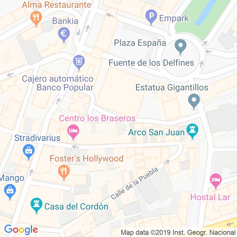 Código Postal calle Hortelanos en Burgos