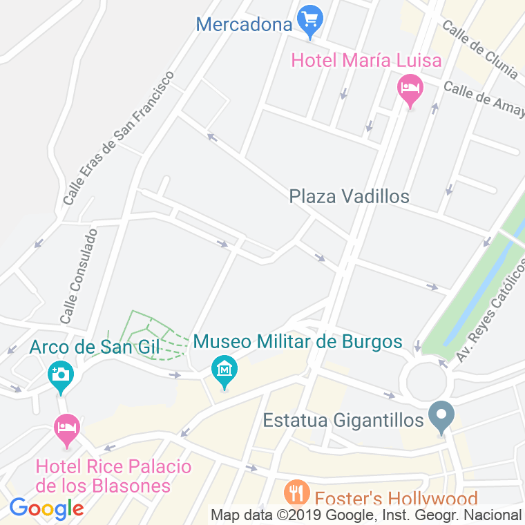 Código Postal calle Jose Zorrilla en Burgos