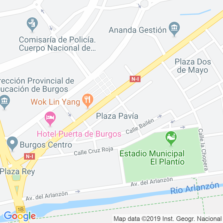 Código Postal calle Alhucemas en Burgos