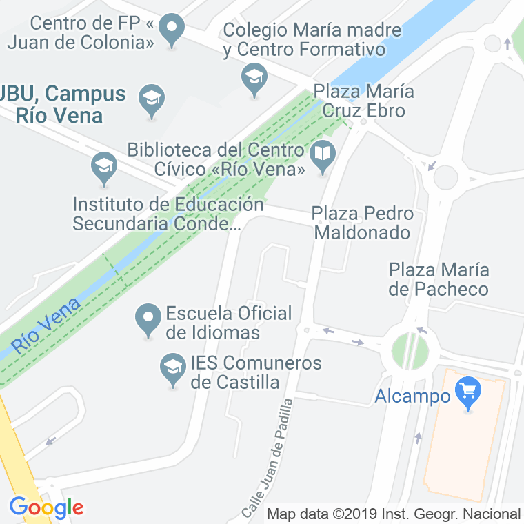 Código postal de Antonio Jose, Plaza en Burgos