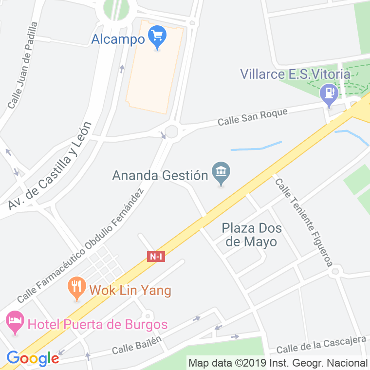 Código postal de Bartolome Ordoñez en Burgos