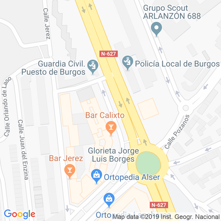 Código postal de Cantabria, Glorieta en Burgos