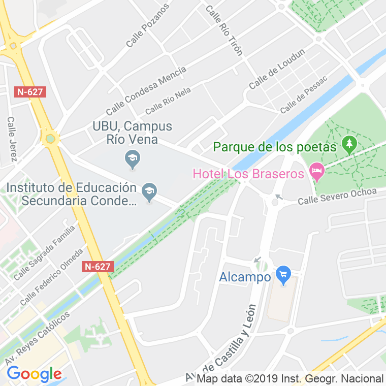Código postal de Eloy Garcia Quevedo en Burgos