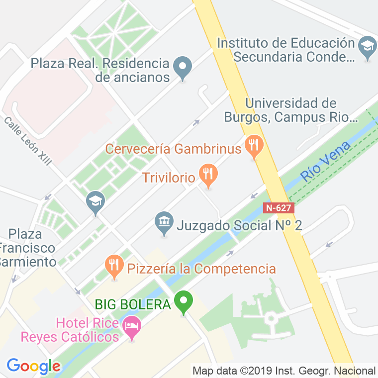 Código postal de Federico Olmeda en Burgos