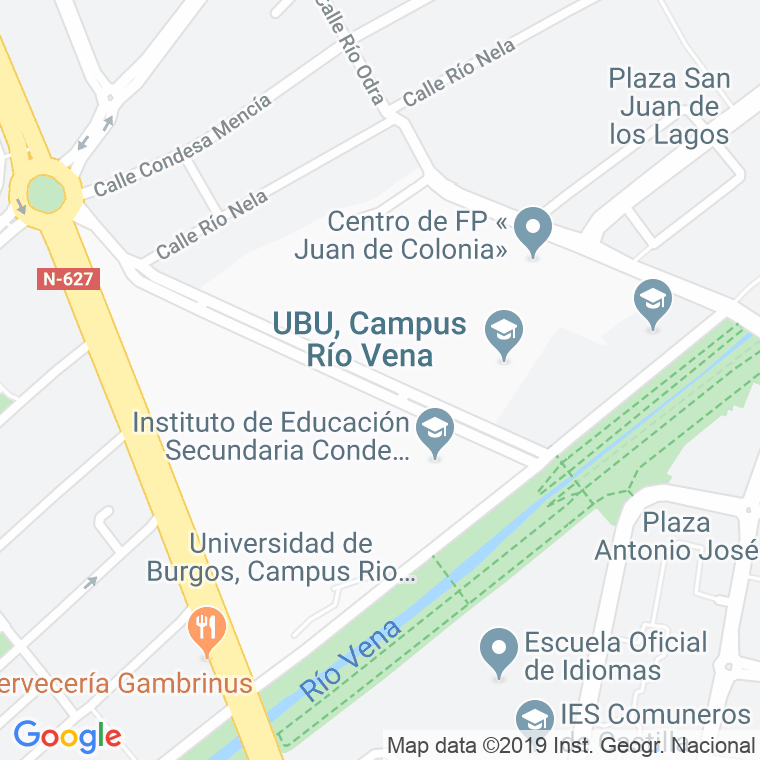 Código postal de Francisco de Vitoria en Burgos