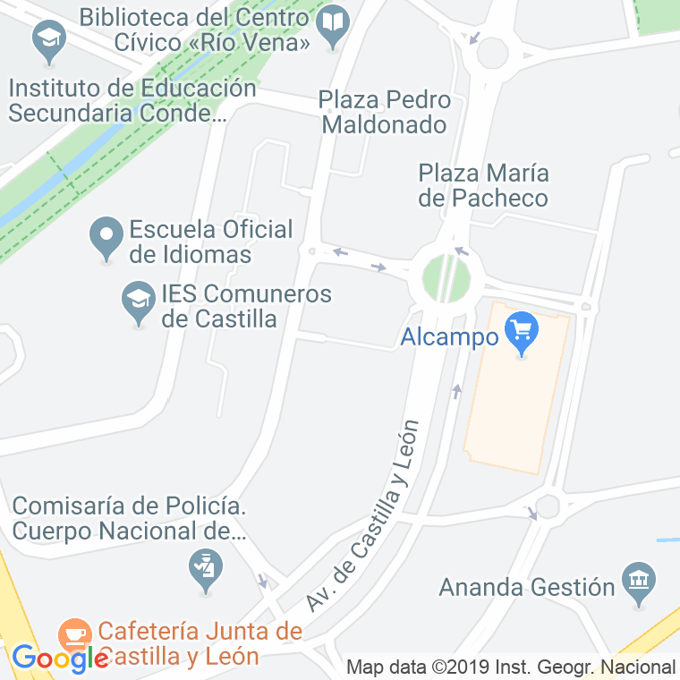 Código postal de Fray Justo Perez de Urbel, Plaza en Burgos