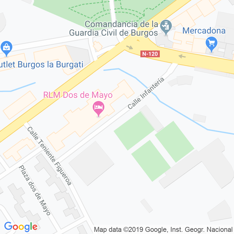 Código postal de Infanteria en Burgos