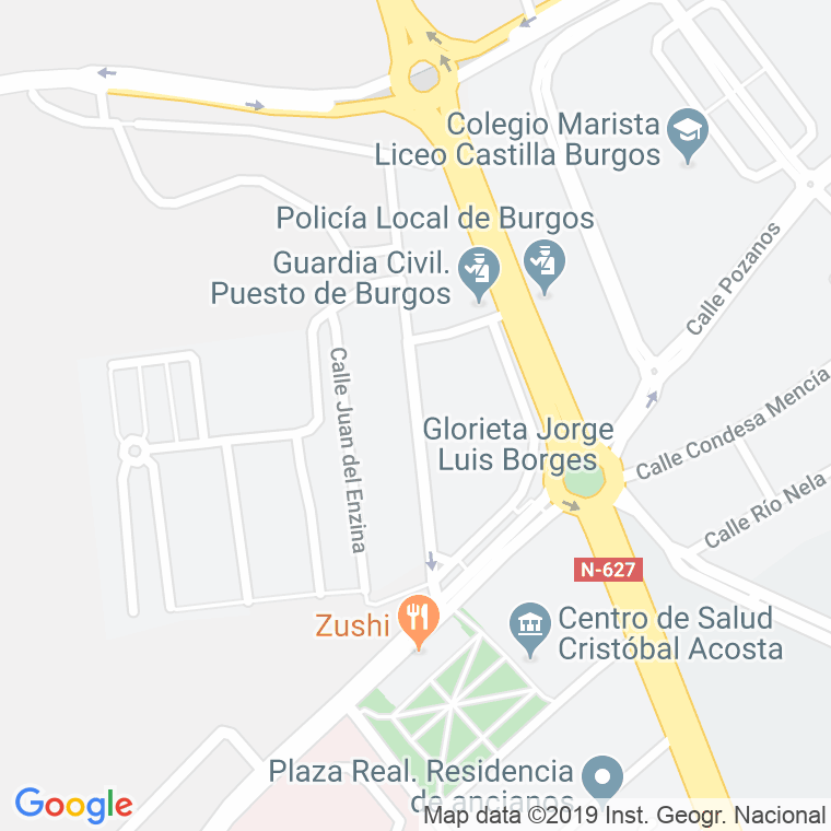 Código Postal calle Jerez en Burgos