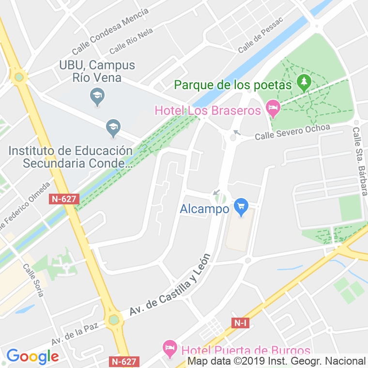Código postal de Juan de Padilla en Burgos
