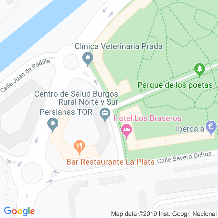 Código postal de Luis Cernuda en Burgos