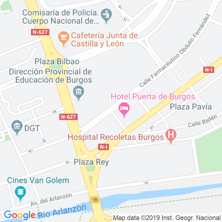 Código postal de Maestro Justo del Rio en Burgos