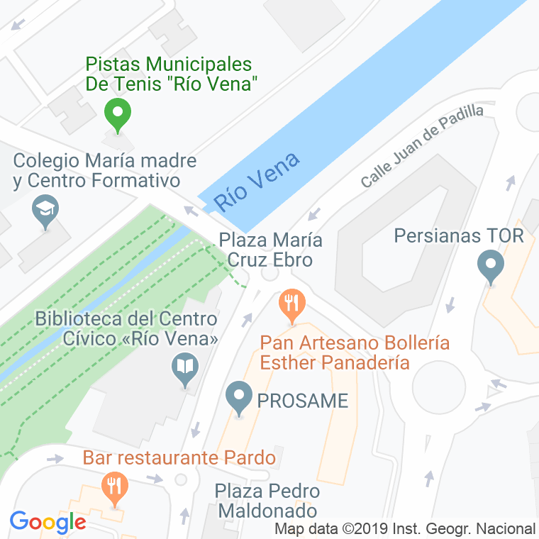 Código postal de Maria Cruz Ebro, Plaza en Burgos