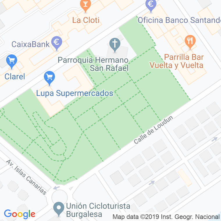 Código postal de Parque de la Luz en Burgos